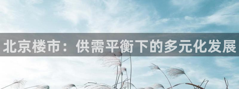 摩登7月3299O7：北京楼市：供需平衡下的多元化发展