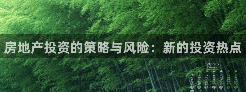 摩登6天7O667：房地产投资的策略与风险：新的投资热点